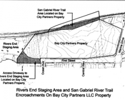 Appraised value of access road to River’s End at issue