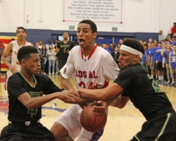 Griffins basketball team starts strong, fades in loss to Long Beach Poly.