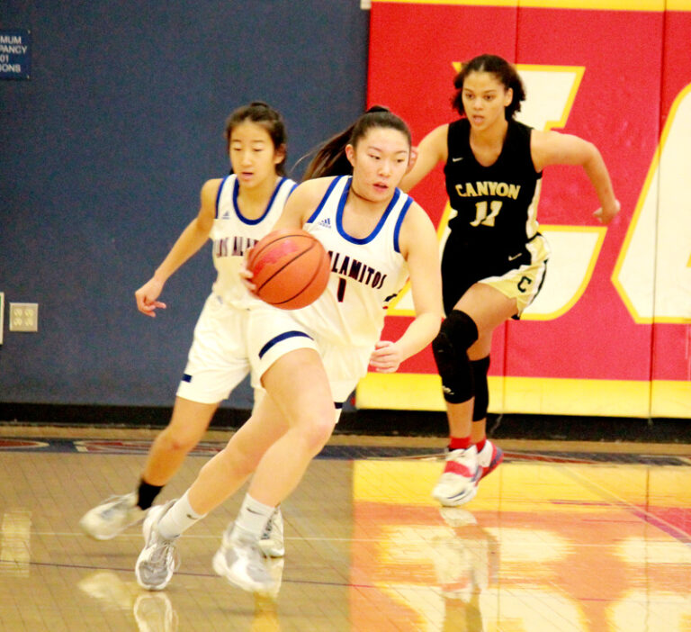 Griffins girls varsity basketball defeats league rival Corona del Mar