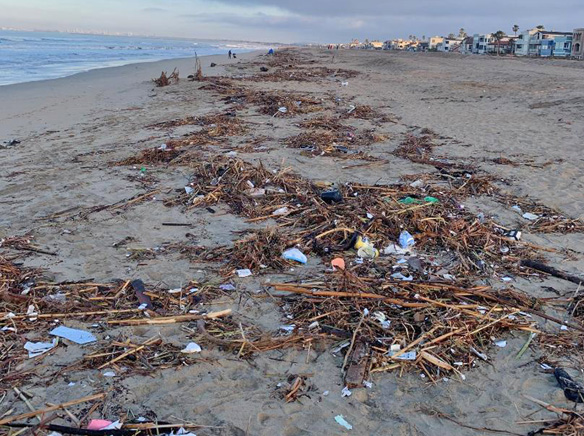 Sunset Beach experiences more debris from the recent storms